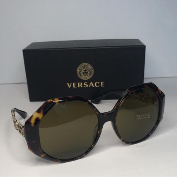 ? - Authentic New VERSACE VE4395 108/73 havana Sunglasses main image 10